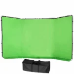 2.4 x 4m Panoramic Chroma Green Screen with Kit Foldable Aluminum Butterfly Frame