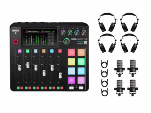 Rode RODECaster Pro II Four - Person Podcast Set (Audio Only)