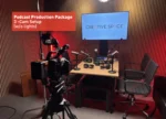 Podcast Production Package 3 -Cam Setup, Ideal for 3-6 Speakers (w/o lights)
